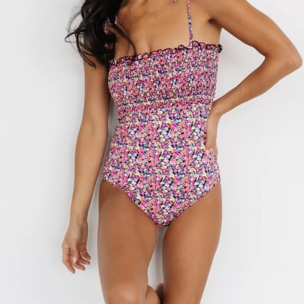 Baltic Born Nikki Smocked Floral Smocked One Piece